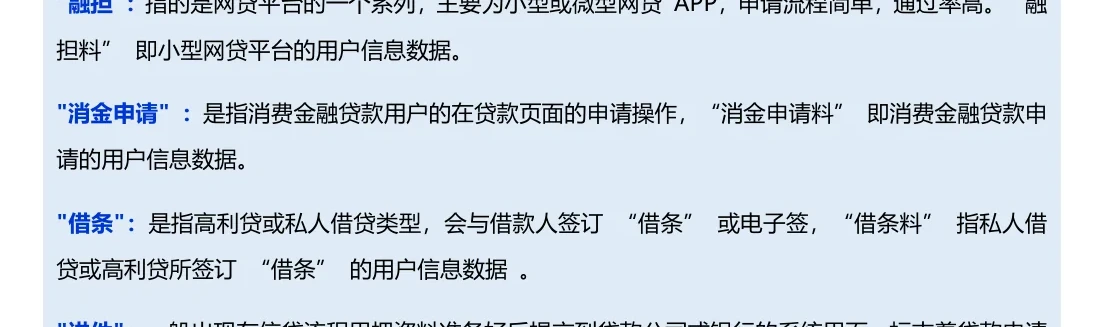 金融网贷类数据产品形态图表 2（原报告第 24 页）