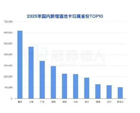 2025 年国内猫池卡资源变化趋势图表（原报告第 10 页）