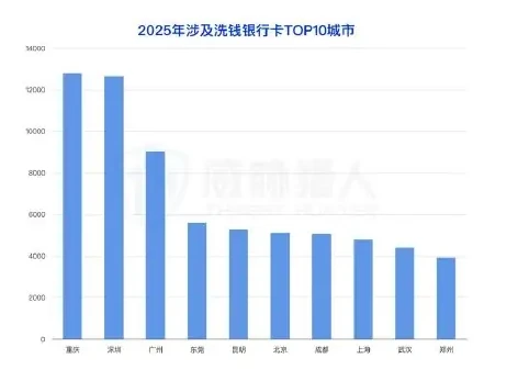 2025 年涉及洗钱的对公账户资源变化分析图表 1（原报告第 26 页）