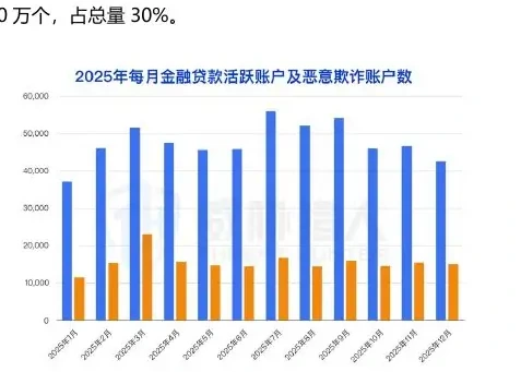 2025 年恶意贷款主要欺诈类型 TOP3:职业背债、债务优化、征信修复图表 2（原报告第 65 页）