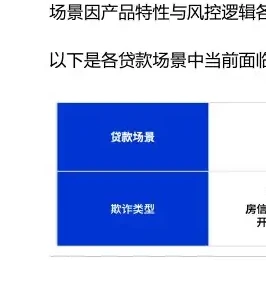 金融贷款不同场景中的典型欺诈风险类型介绍图表（原报告第 70 页）