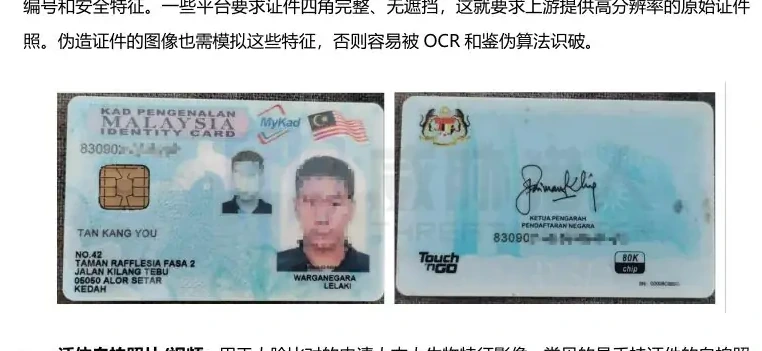 身份物料中的关键要素信息图表（原报告第 17 页）
